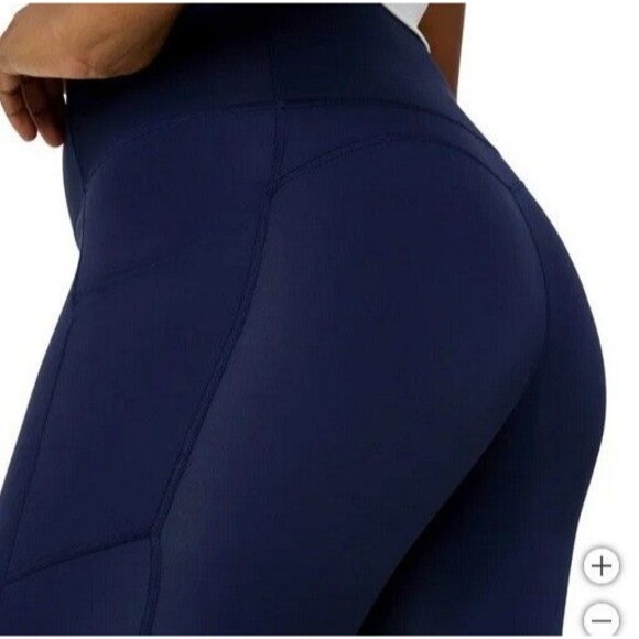 Fabletics Women's Oasis Pureluxe  High Waist Pockets Leggings Navy Medium NWT - Picture 4 of 4